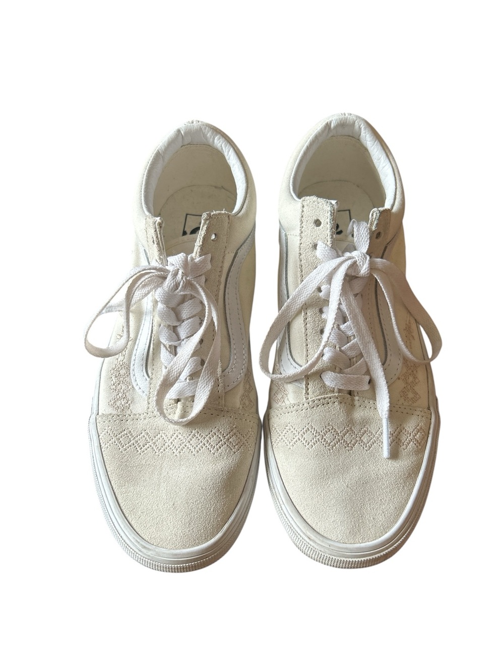 Vans Old Skool Women's Classic Suede Lace-Up Sneakers with embroidered details